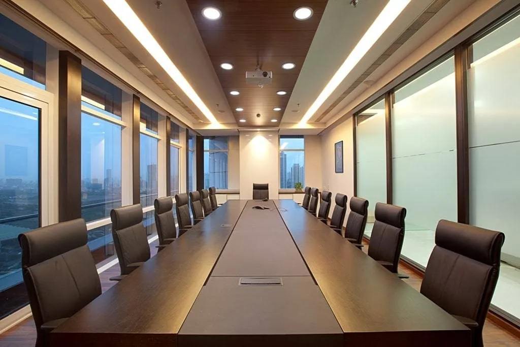 Boardroom with city views